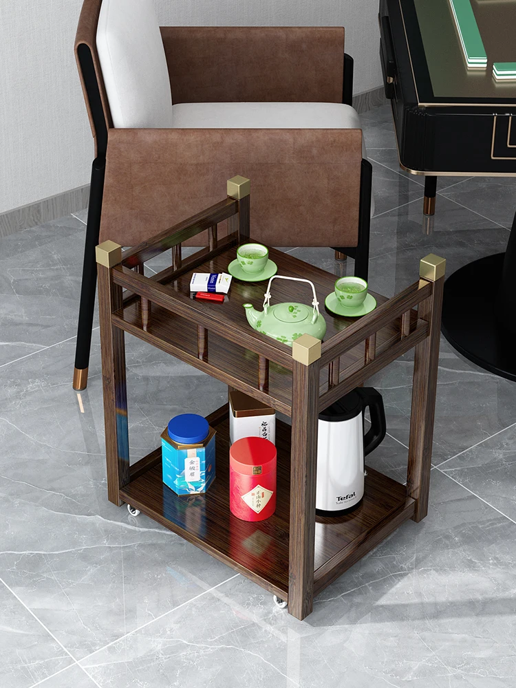 

Mobile Small Table Mahjong Table Tea Table Teaware Shelf Tea House Mahjong Machine Chess Room Dedicated