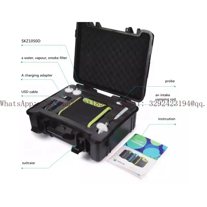 2021 New Type 18 Gases Portable Color Screen CH4 CO2 N2 H2 Multi- Leak Detector test Instrument