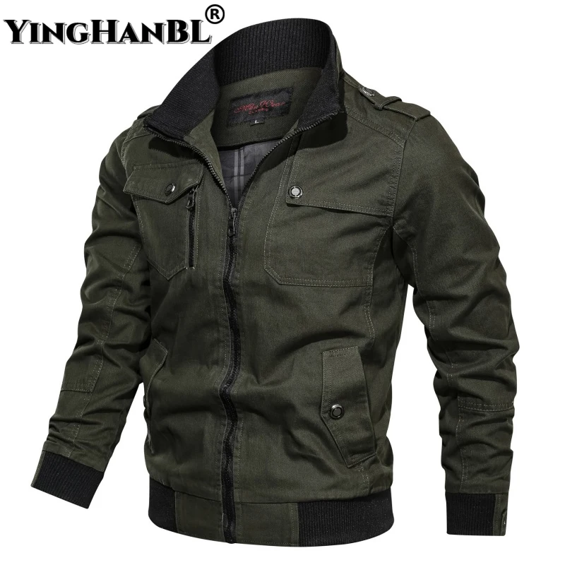 Army Men's Bomber Jackets 2022 Spring Autumn Military Jacket Cargo Flight Outwear Male Clothes Men Cotton Windbreaker Pilot Coat