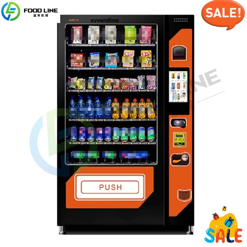 

New Snack Drink Vending Machine Support Cashless Payment Refrigeration Function Easy Restock Dropshipping
