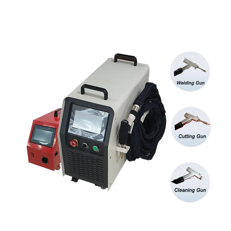 Tragbare automatische Laserschweiß- und Schneidreinigungsmaschine 4-in-1 1500 W 2000 W Laserschweißgerät für die Metallreparatur