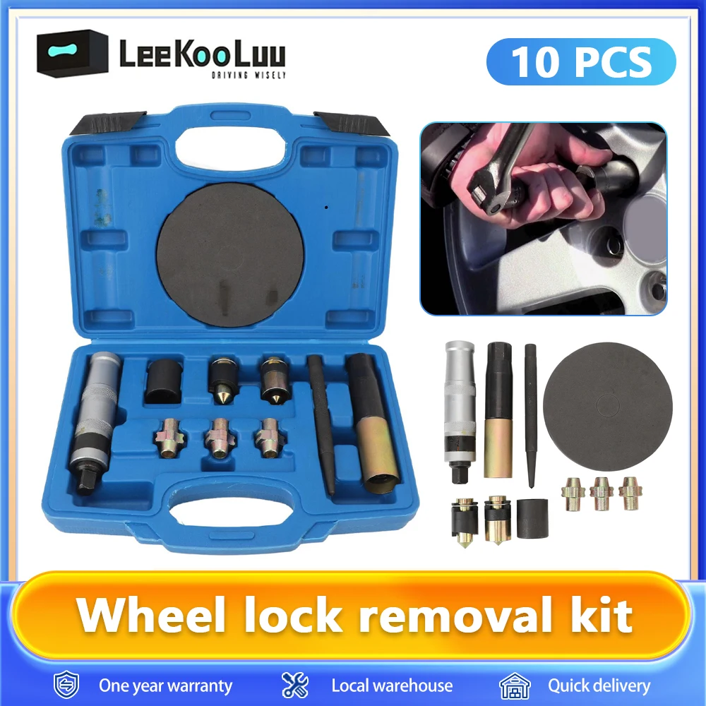 Leekooluu Radschloss-Entfernungs satz, Verriegelungsradmutterschlüssel-Ersatz entfernungs satz, kompatibel mit den meisten Rad muttern