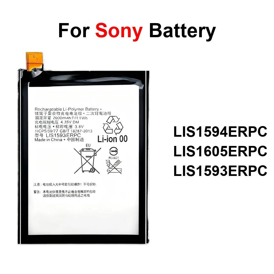 2700-3430 мАч для Sony Xperia Z5p Z5 Compact E6883 E6653 E6683 E6853 Mini Plus аккумулятор LIS1593ERPC LIS1605ERPC LIS1594ERPC