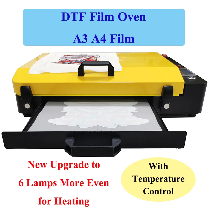 A3 A4 DTF Film Oven Heating Pads PET Film Curing Device Hot Melt Powder DTF Oven Direct To Film Printing Film Heater Hot Dryer