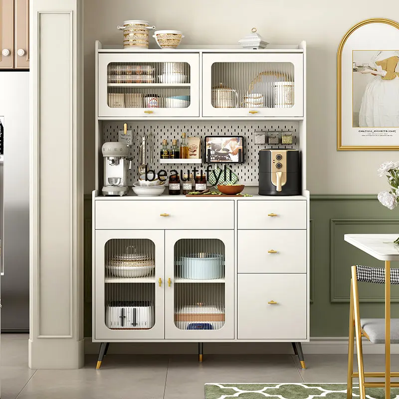 

Cream Style Dining Side High Cabinet Wall Modern Simple Small Apartment Coffee Cabinet Storage Cabinet furniture