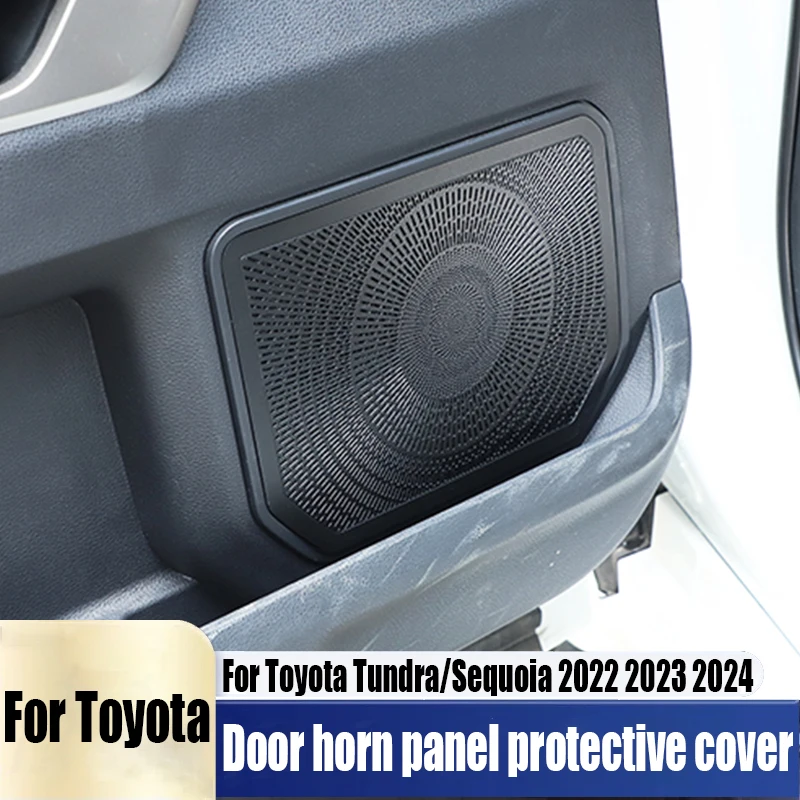 For Toyota Tundra/Sequoia 2022 2023 2024 car door horn panel protective cover car interior decoration products