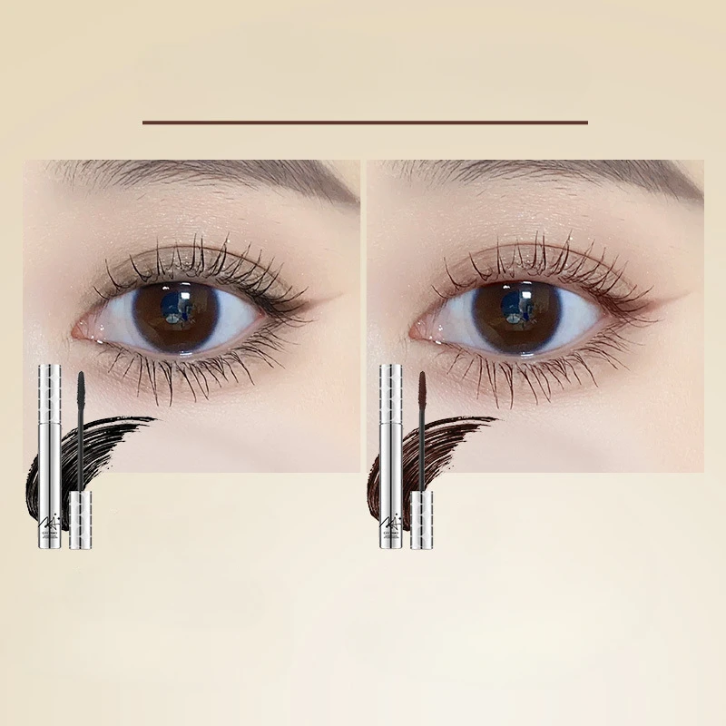 Mascara Waterproof Long Lasting Lengthening Curl Non Smudge Natural Brown Eyelash Makeup Accessories Mascara Cosmetic Make Up