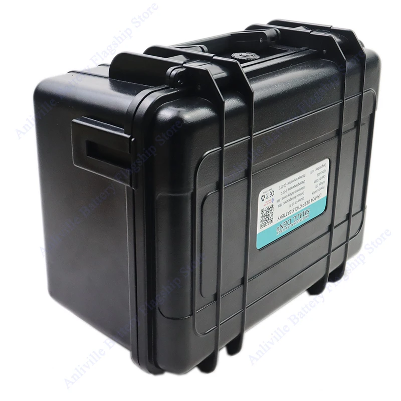 LiFePO4 baterie 12V 30Ah 50Ah 100Ah 120Ah 150Ah s Bluetooth BMS, 12,8V hluboký cyklus pro venkovní kempování, obytný vůz, loď, trollingový motor - náhled 2