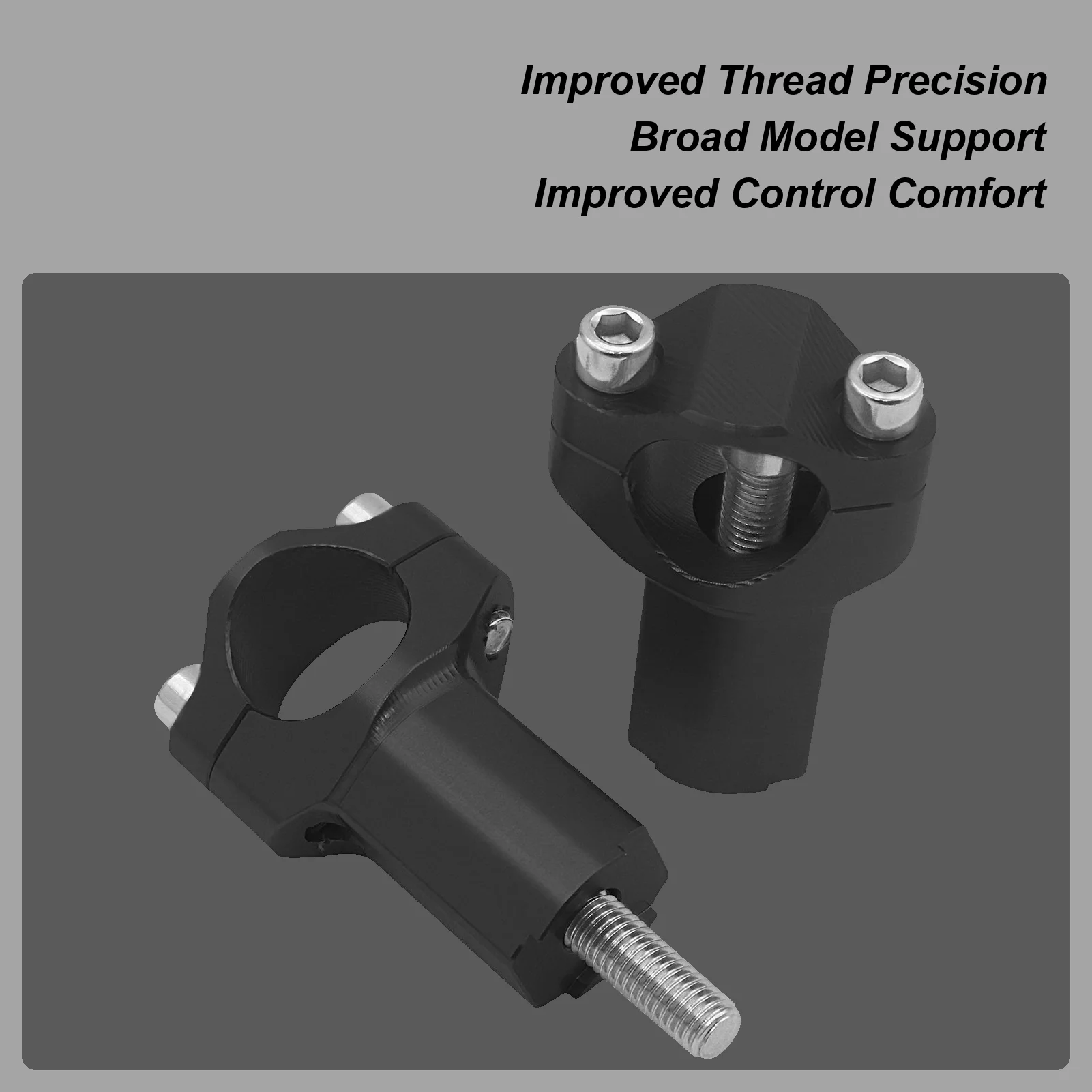 Cycling Handlebar Riser Fat Handlebar Mount Clamp For Motorcycle Motorbike Replacement Handle Aluminum Alloy Accessories For