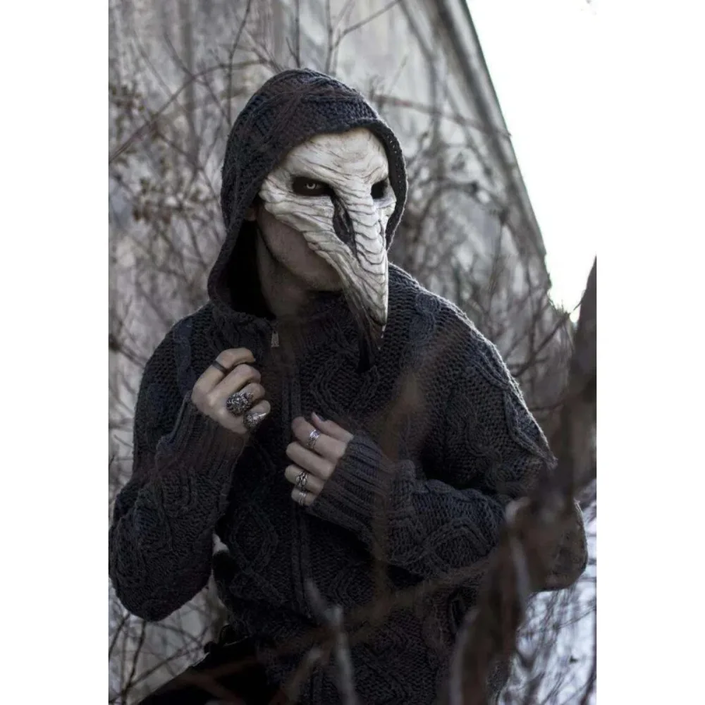 Halloween Plague Bird Mouth Carnival Mask Punk Steam European Black Death Doctor Plague Mask