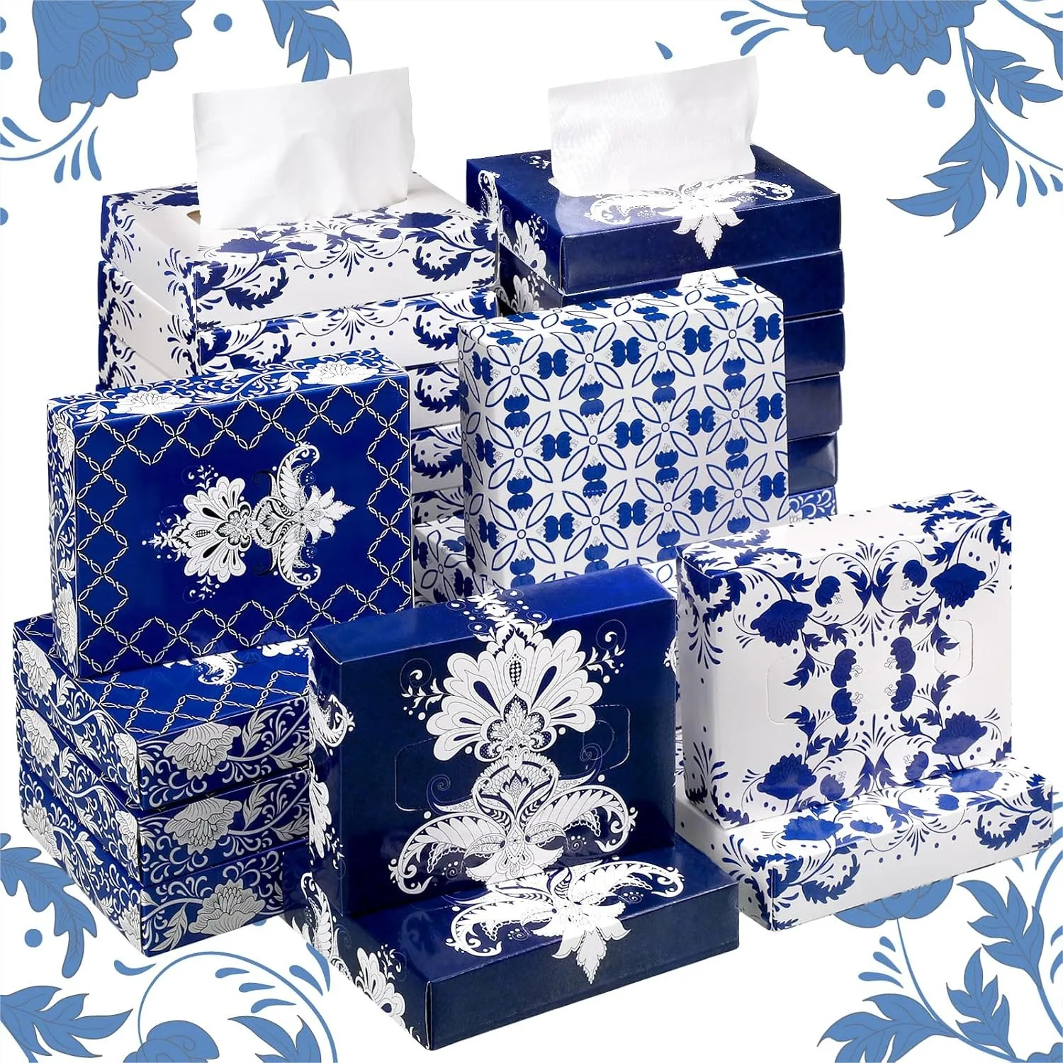 Home Bathroom Images - กระดาษเช็ดหน้าแบบก้อน 24 แพ็ค 960 แผ่น สำหรับใช้ในรถยนต์