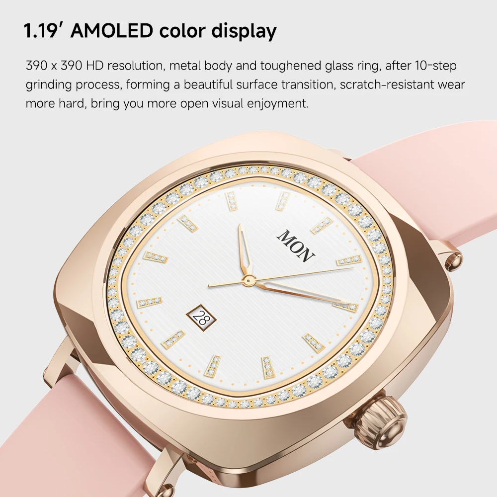 Female Smartwatch Watche Women Lady Watch Flashlight Sleep Monitoring Waterproof Remote Photography Music Remote Control