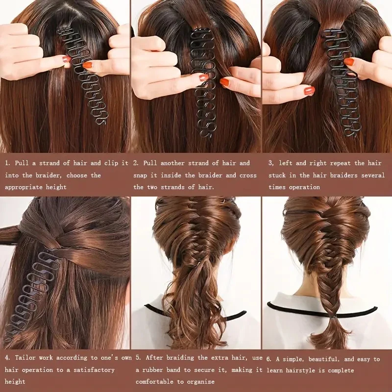 Lazy Hair Braid CHILDREN\'S Styling Automatic Tool Female Centipede Braid Fishbone Braid Braid Braid Hair Card