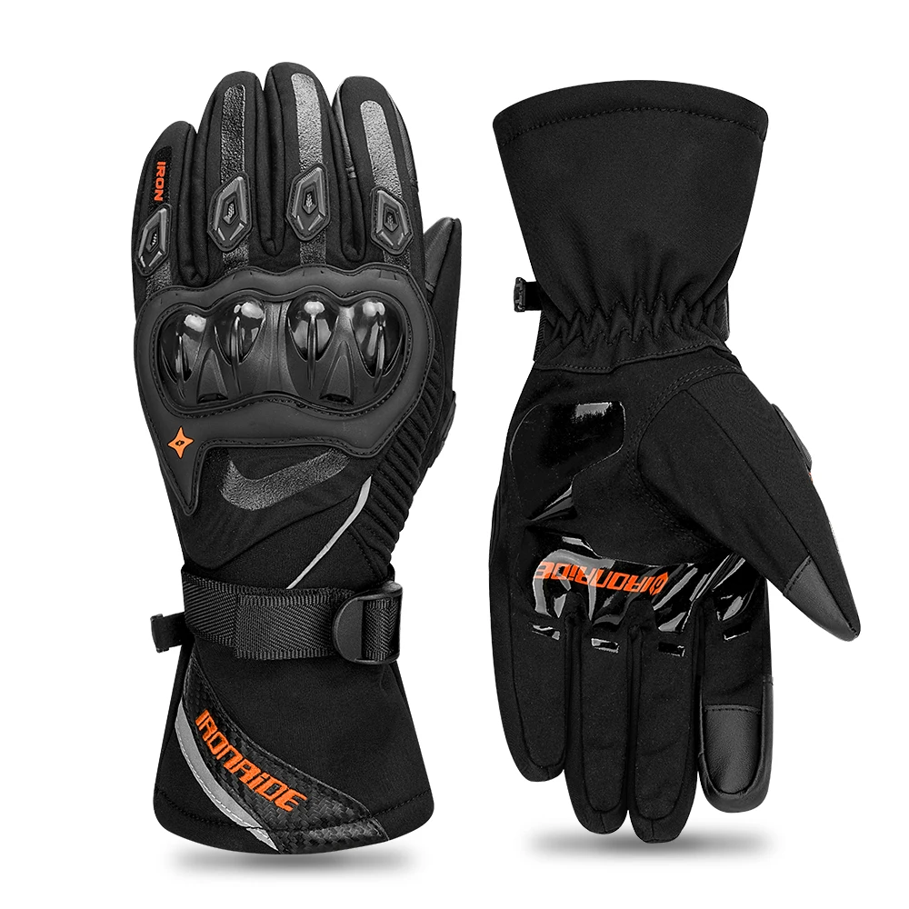 

Зимние теплые мотоциклетные перчатки с сенсорным экраном, защитные перчатки для пальцев, ветрозащитные уличные перчатки для мотокросса