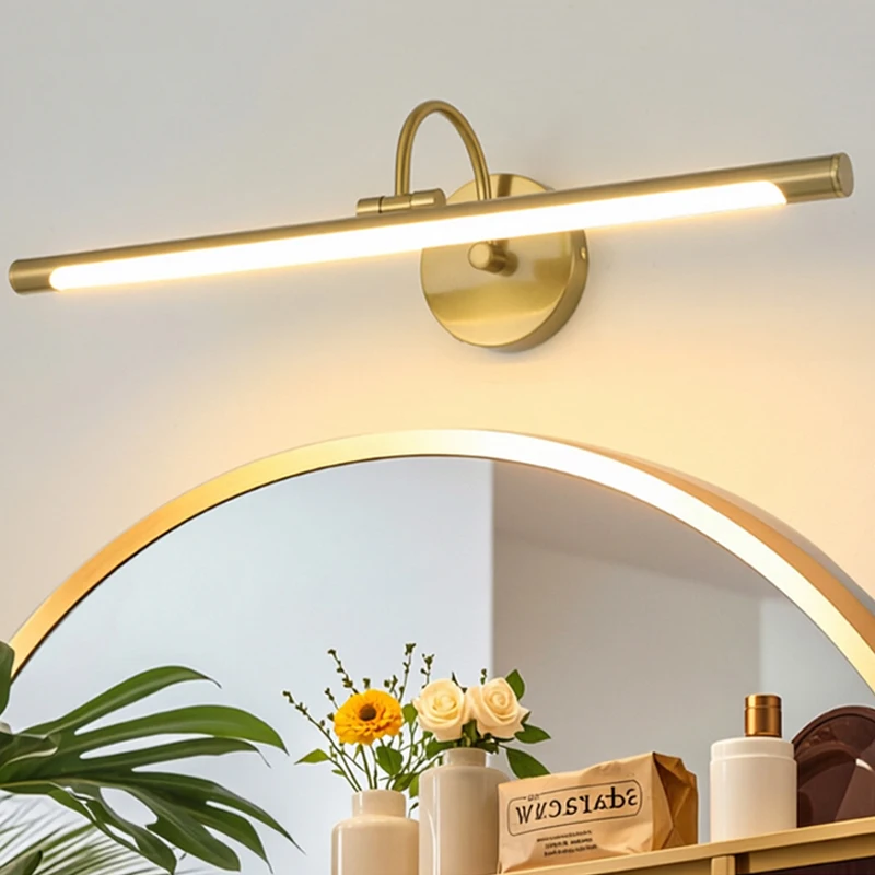 Spiegelleuchten im europäischen Stil, LED-Schminklichter, Badezimmerspiegelschrankleuchten, minimalistische und stilvolle Wandleuchten für Hotels