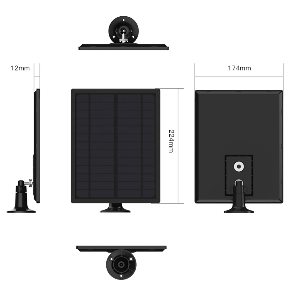 Laxihub 1080P Solar Camera Rechargeable Battery with Solar Panel WiFi PTZ Surveillance Camera Outdoor Security Cams Night Vision