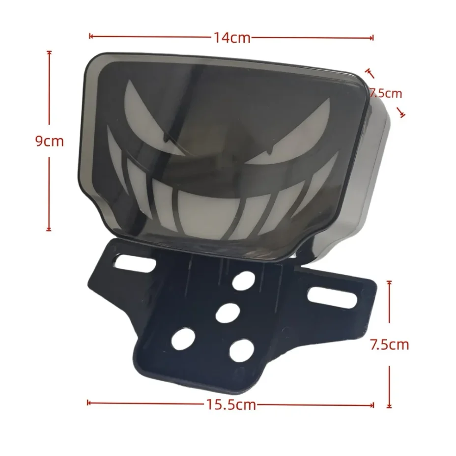 Fotografia 4: Conjunto de Luz Traseira e Sinalizador de Direção para Motocicleta Estilo Devil Compatível com TMX125 TMX155 CG125 CG155