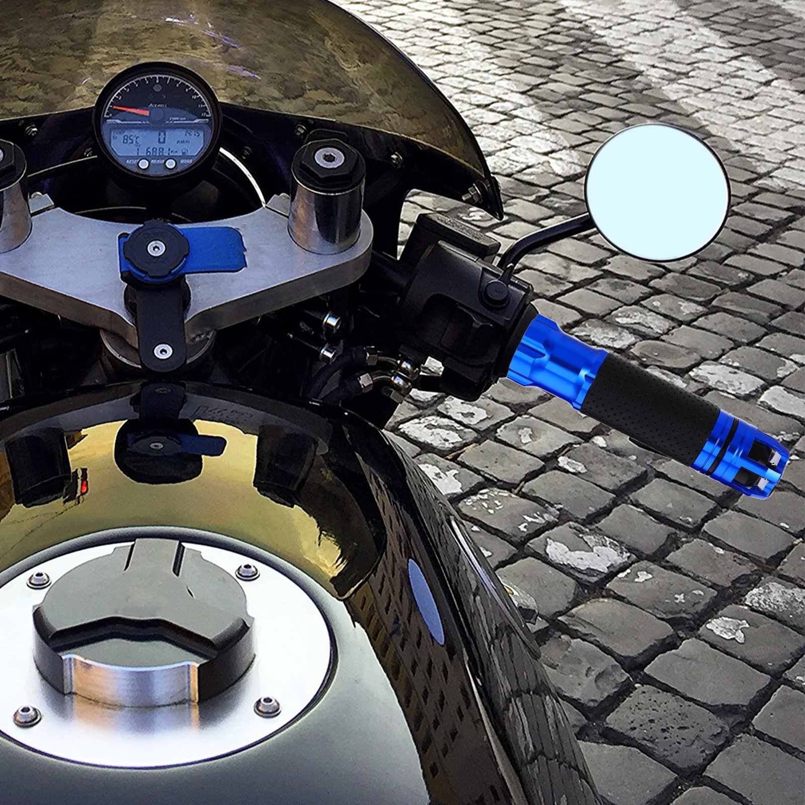 

2 pcs Handle Grips Aluminum Alloy Antislip Ergonomic Twist Throttle Replacement For Motorcycle Motorbike Dirt Bike Cycling