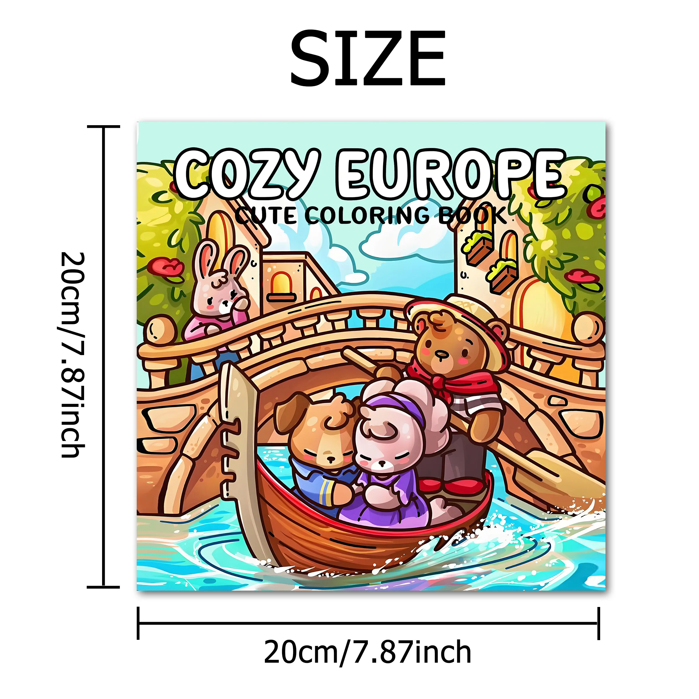 COZY EUROPE: Coloring Book for Adults Featuring Cute Cozy Daily Activities for Relaxation (Cozy Spaces Coloring)