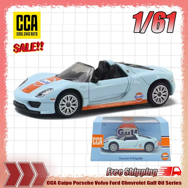 

New In Stock Cca 1:64 Porsche Volvo Chevrolet Gulf Oil Series Simulation Alloy Micro Die-Cast Integrated Model Custom Toys Gifts