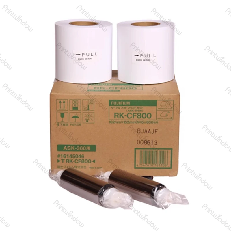 Set di nastri compatibili da 6 pollici/8 pollici per carta fotografica per stampante a sublimazione del colore Fujifilm ASK300 progettati specificatamente per ASK300