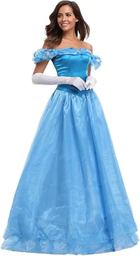 Women\'s Princess Costume Halloween Dress Up Cosplay Party Outfit Ball Gown Prom  cosplay costume women