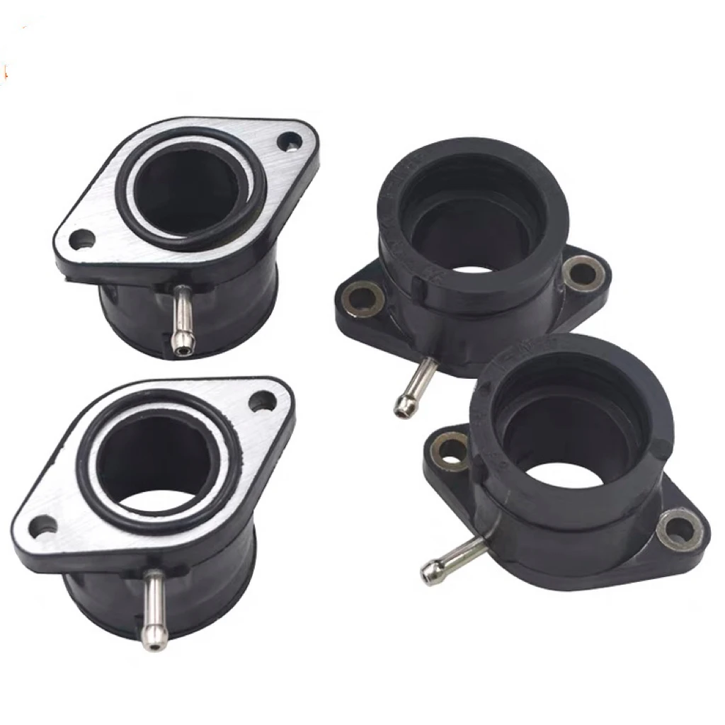 4Pcs Motorcycle Carburetor Interface Adapter For Yamaha XJR400 XJR 400 1993 1994 1995 1996 1997 1998 1999  Intake Rubber