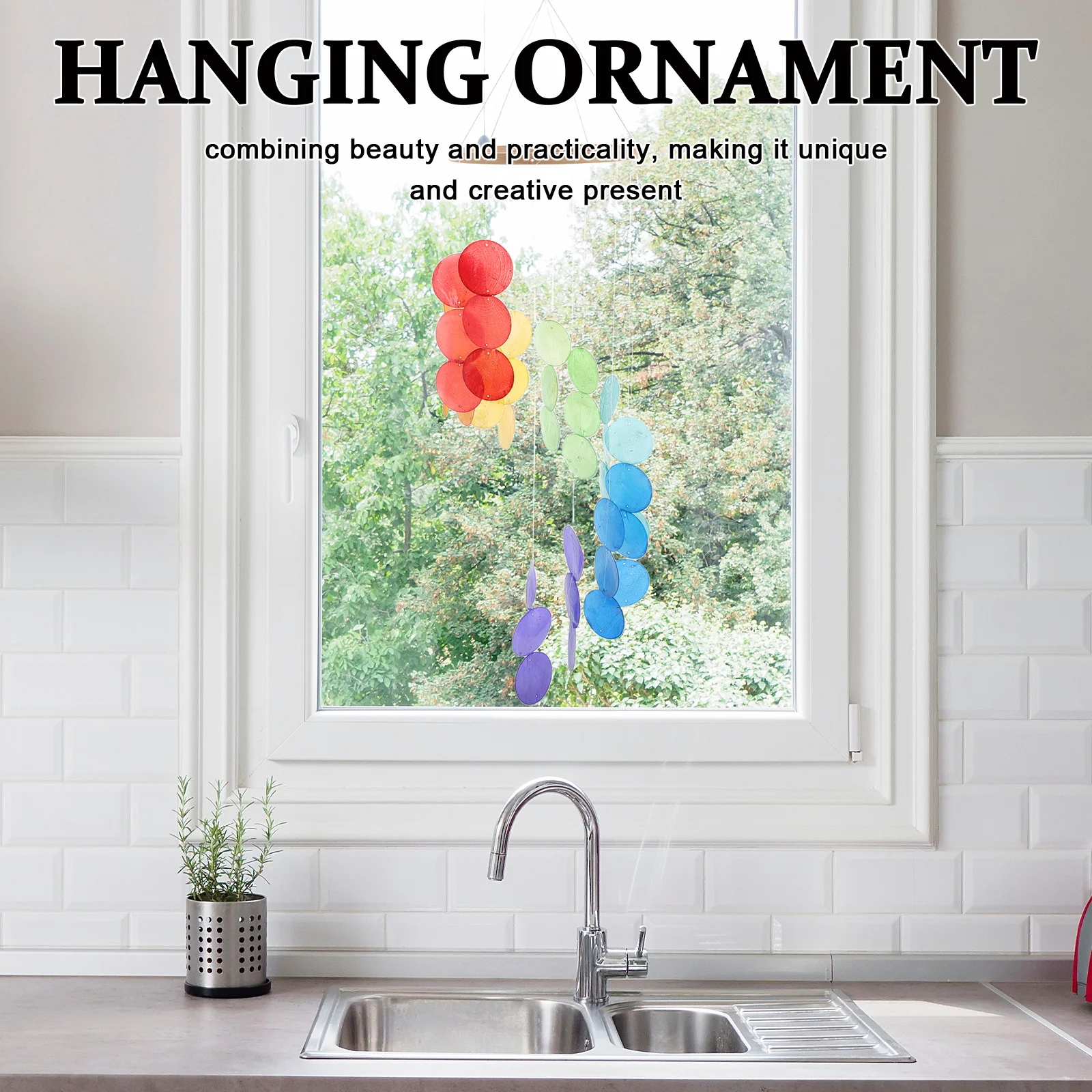 

Unique Shell Wind Chimes Elegant Home Hanging Adornment for Bedroom Living Room Balcony Creative Wind Bell Decor