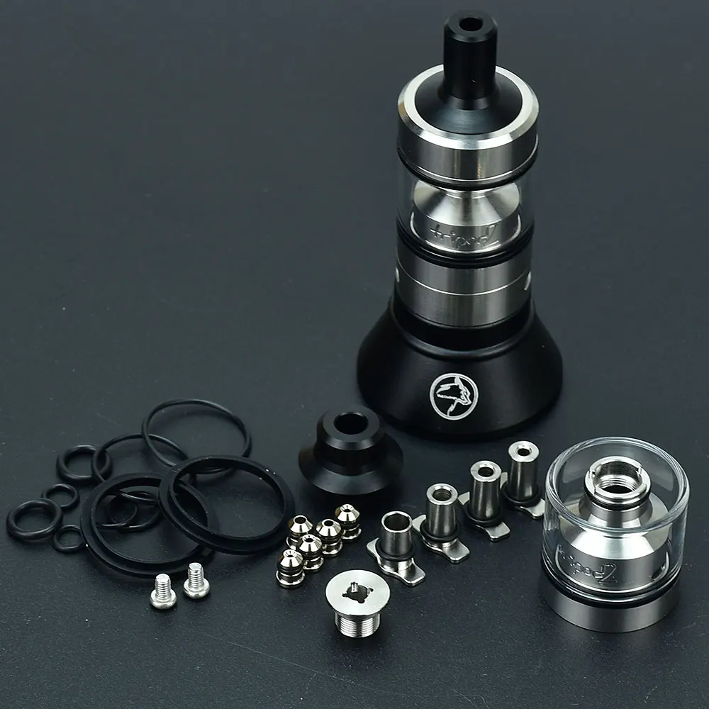 ترايبود 2 هيئة الطرق والمواصلات إعادة البناء خزان 2.0 مللي 22 مللي متر لفائف واحدة هيئة الطرق والمواصلات 316SS البخاخة MTL /DL دبابيس الهواء 0.8/1.0/1.2/1.5/1.8. 5/2/2.5/4 مللي متر