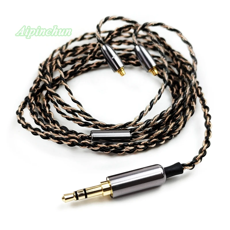 Aipinchun MMCX Headphones Replacement Cable Silver-Plated OCC Wire Core for Shure SE215 SE315 SE425 SE535 SE846