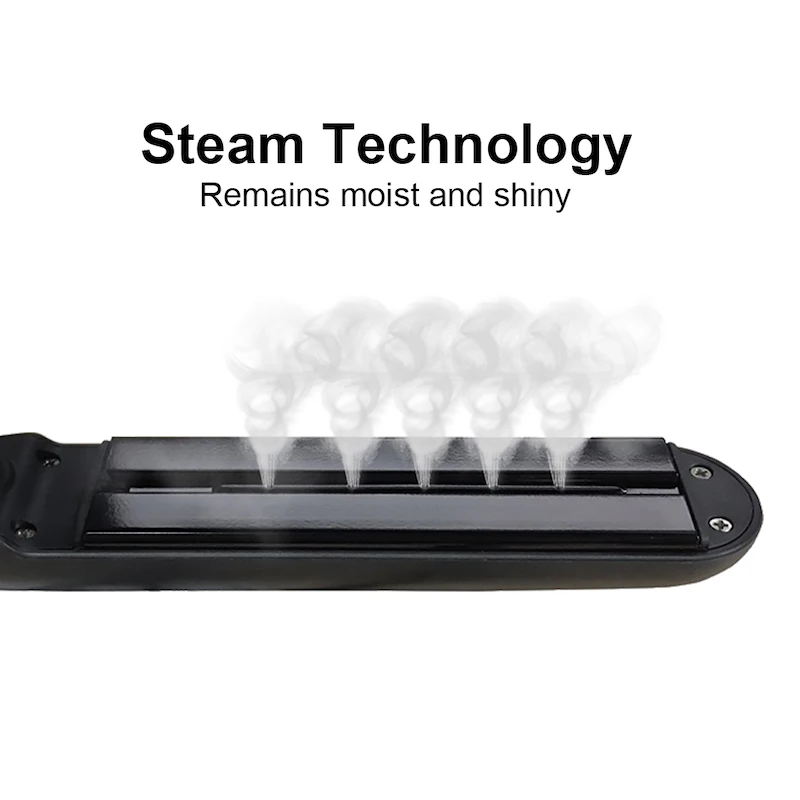Tourmaline Hair Straightener, Steam, Steam LED Display, Titanium Plate Flat Iron, Household, Hotel and Outdoor Products