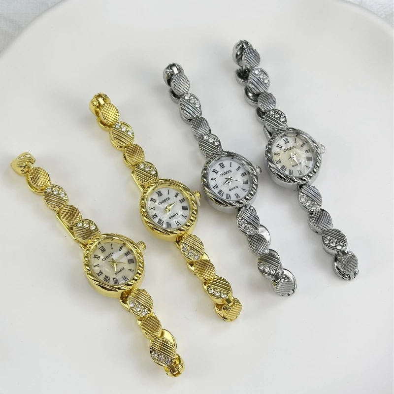 New Mother-of-pearl Bracelet Watch Gold Ladies Watch Female Style Fashion Quartz Watch Temperament Light Luxury Women's Watches