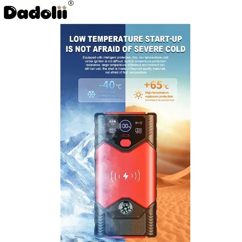 

Car Jump Starter Starting Device Battery Power Bank 12V98000mAh Jumpstarter Auto Buster Emergency Booster Car Charger Jump Start