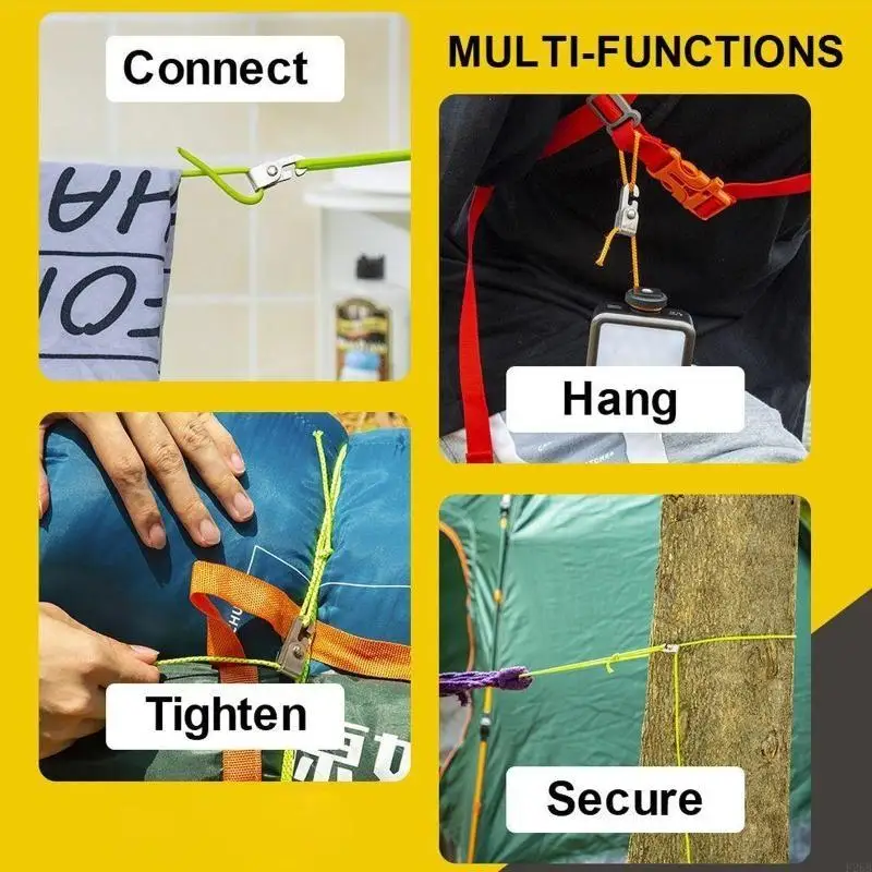 

No Knot Hook Camping Tent Hook Self-locking Hook Camping Equipment