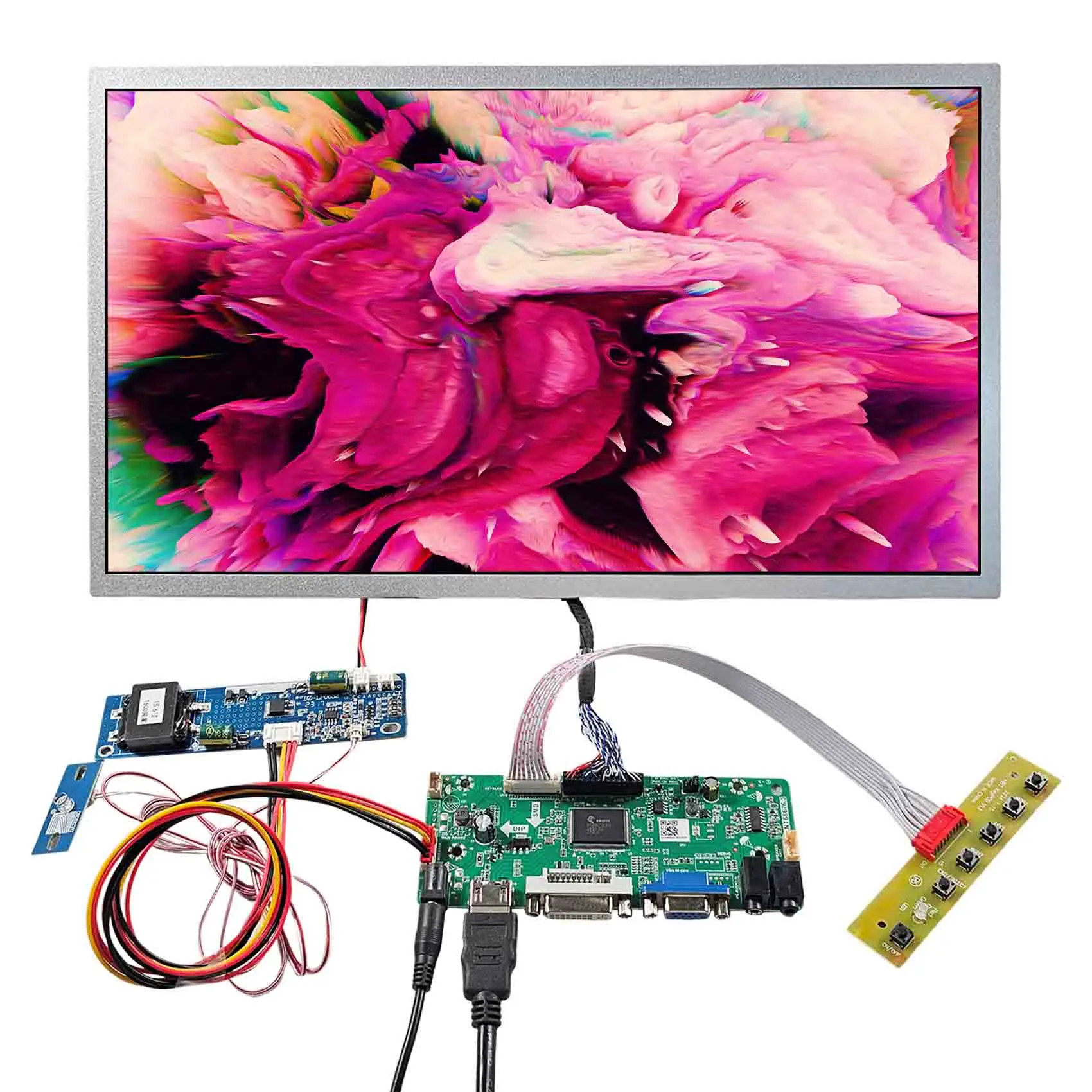 High Bright Monitor 1500Nits Lcd Advertising Display Screen With Lcd Controller Board Kit 15.6Inch 1920X1080 Outdoor Lcd Screen