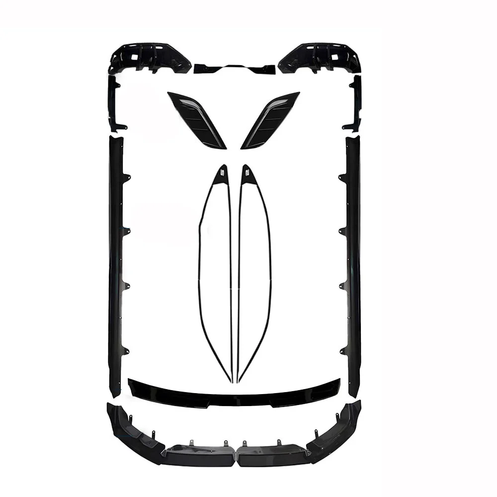 

ABS Material Bodykit New Design MP Style Goss Black Front Lip Spoiler Bumper for 5 Series I5 2024-2025