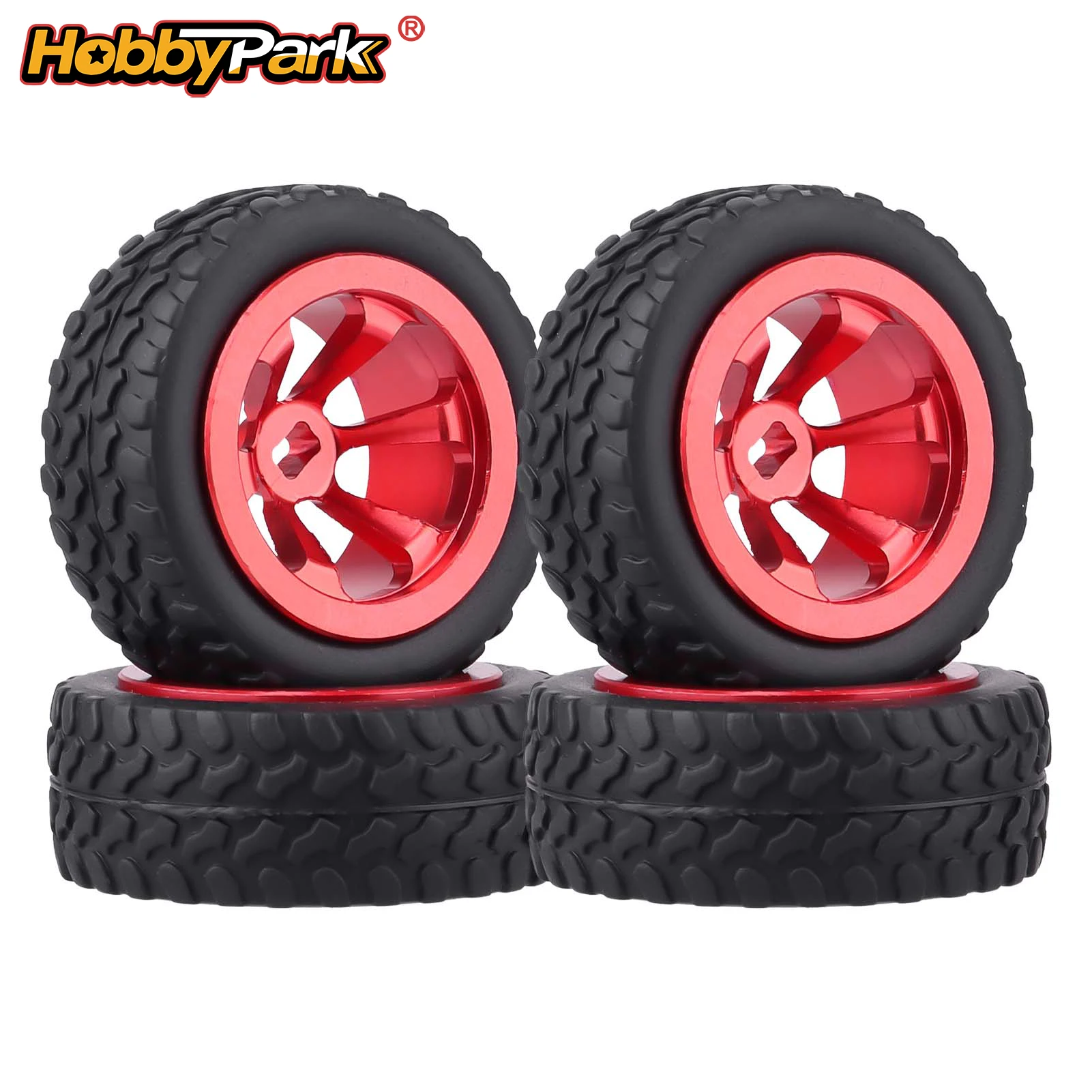 HobbyPark Aluminum Tires & Wheels for 1/28 WLtoys RC Car K969 K989 K999 P929 4WD Drift Rally Off Road
