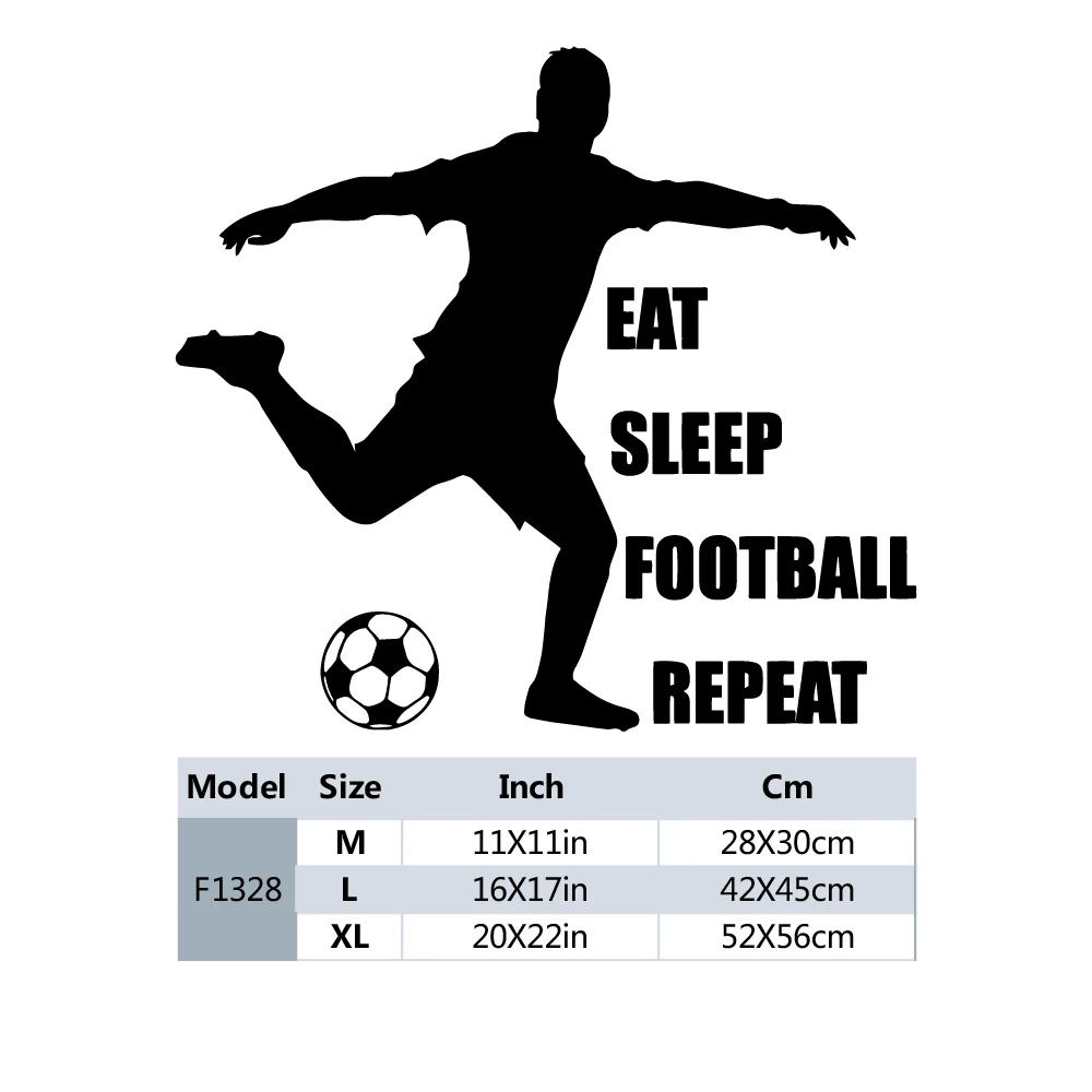 1PC Colorful Soccer Wall Sticker Home Decor Decoration A gift for a friend Diy Pvc Home Decoration Accessories