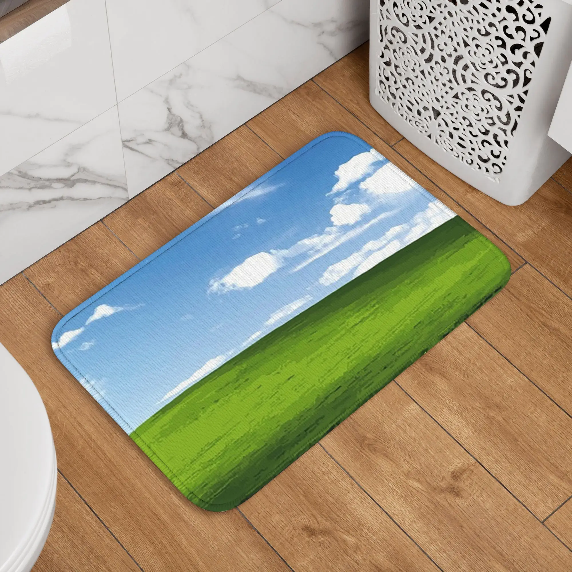 Windows XP Wallpaper Doormat Water oil proof Carpet Rug Kitchen Entrance Home Floor Mat for Balcony Footpad Mats