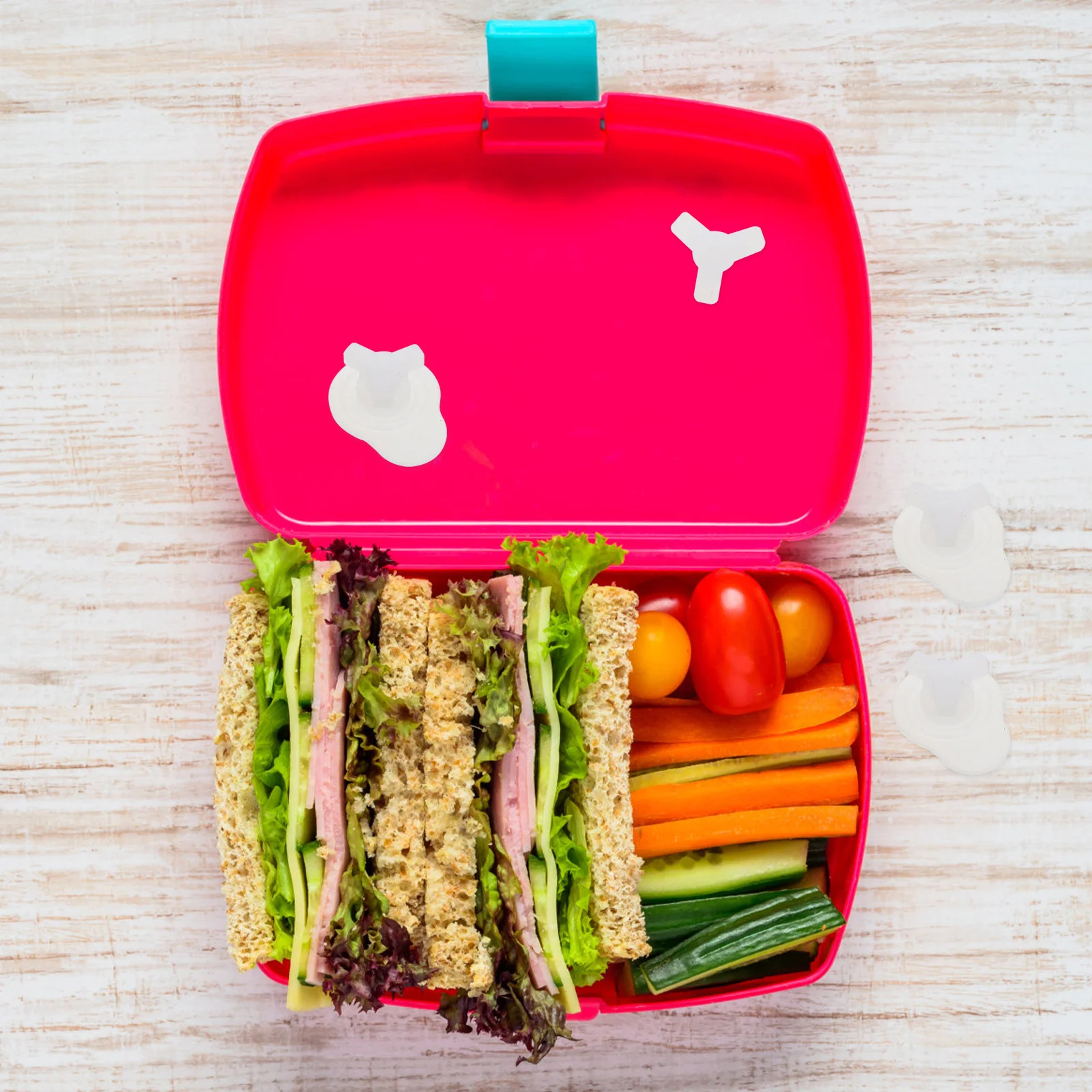 

10Pcs Silicone Air Vent Hole for Food Box Compact Lightweight Convenient Storage Multifunctional Air Vent Hole