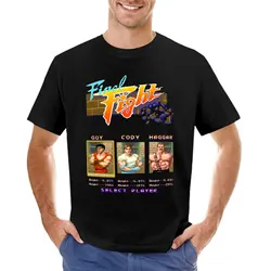 T-shirt alta dos homens, Final Fight Select, Roupas Hippie