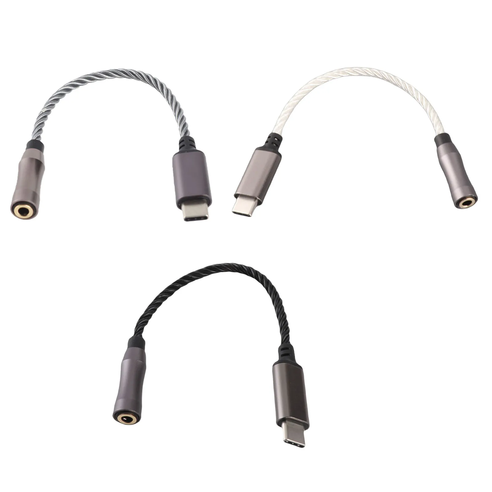 Type C to 3.5mm Headphone Amplifier Adapter 15cm/5.9in 120dB Headphone Amplifier for Android PC