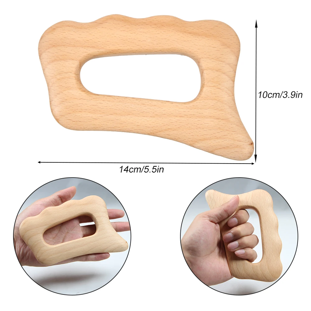 Wood Therapy Gua Sha Massage Tools,Lymphatic Drainage Tool Anti Cellulite Massager,Scraping Board,guasha Tool for Body Shaping