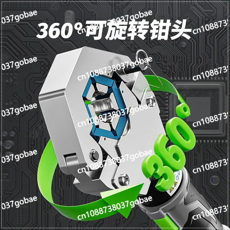 Electric Hydraulic Hose Crimper Stainless Steel Hose Fittings Crimping Tool Air Conditioning Repaire Rechargeable Pipe Crimper