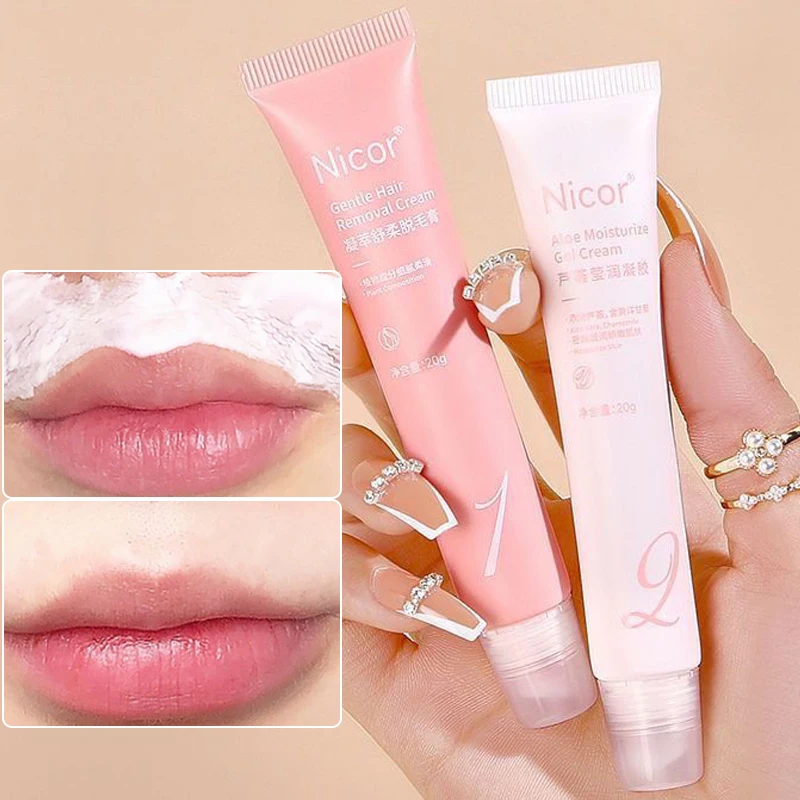 Effective Painless Hair Remover Long-lasting Soothing Skin Care Kit Hydrating Soothing Epilator Cream Lips Depilation Comestic