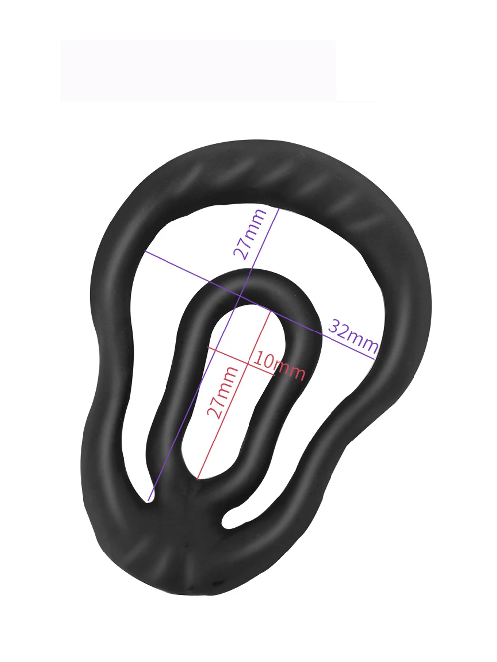 Soft silicone Stretcher Scrotum Penis Bondage cock Ring Male Ejaculation Delay time Black Stretchable BDSM Sex Toys For Men Gay