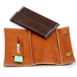 Portable Tobacco Storage/Tobacco Pouch Case Bag PU Leather Pipe Cigarette Holder Smoking Paper Holder Case Wallet Bag