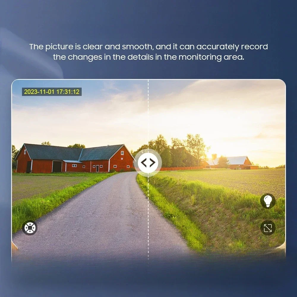 NEW 20X ZOOM 6MP 4G Solar Camera Outdoor 360° Wireless WIFI Battery Security Cameras Solar Panel PIR Night Vision Solar Camera