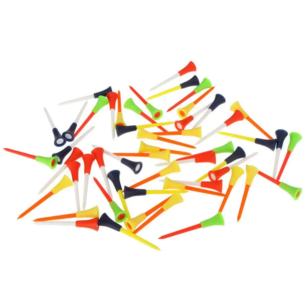 

Durable 50 PCS/lot Multi-colored Golf Accessories Rubber Cushion Golf Tees Outdoor Sports