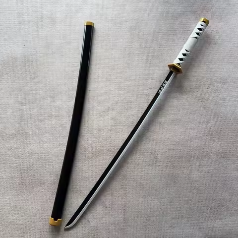72cm Kanroji Mitsuri Swords Assembled Ver. Katana Sword Cosplay Weapons 1:1 Safety PU Rubber Sword Gift